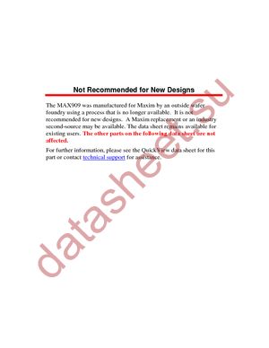 MAX907CPA datasheet  